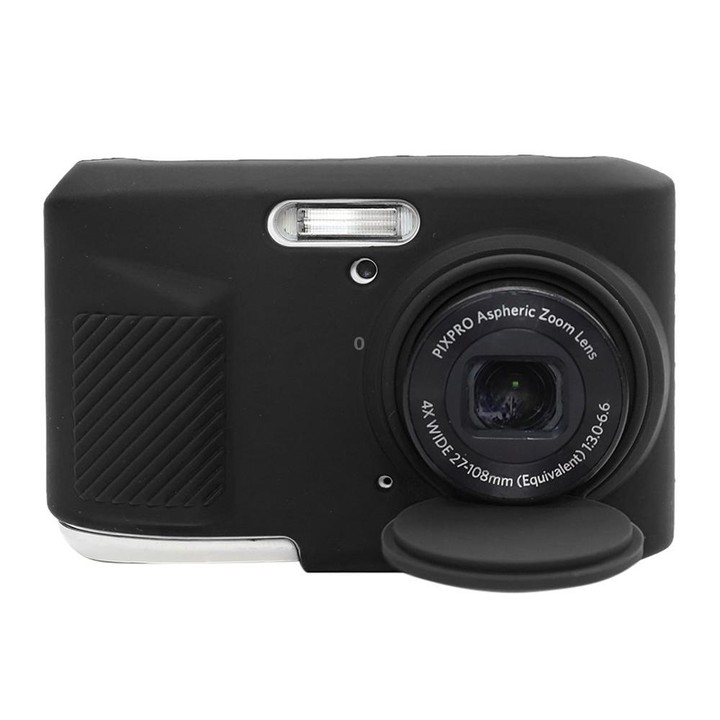 For Kodak Pixpro FZ45 Glossy Soft Silicone Protective Case(Black)