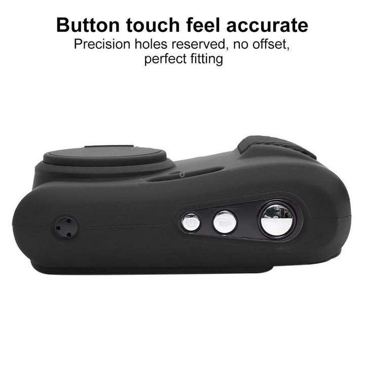 For Kodak Pixpro FZ45 Glossy Soft Silicone Protective Case(Black)