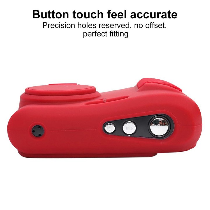 For Kodak Pixpro FZ45 Glossy Soft Silicone Protective Case(Red)