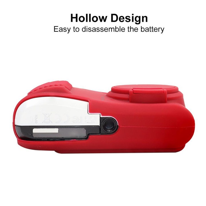 For Kodak Pixpro FZ45 Glossy Soft Silicone Protective Case(Red)