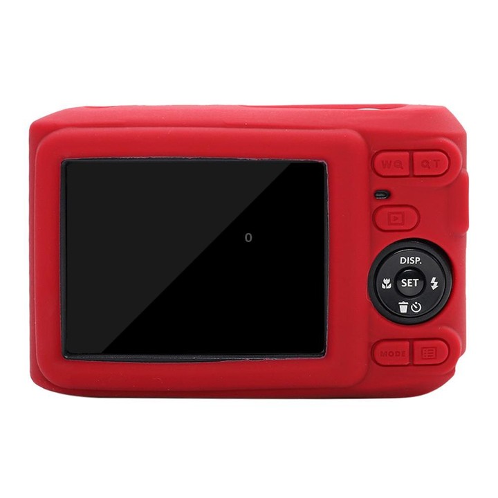 For Kodak Pixpro FZ45 Glossy Soft Silicone Protective Case(Red)