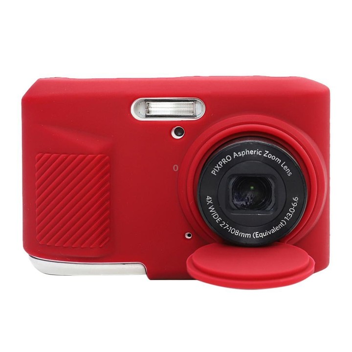 For Kodak Pixpro FZ45 Glossy Soft Silicone Protective Case(Red)