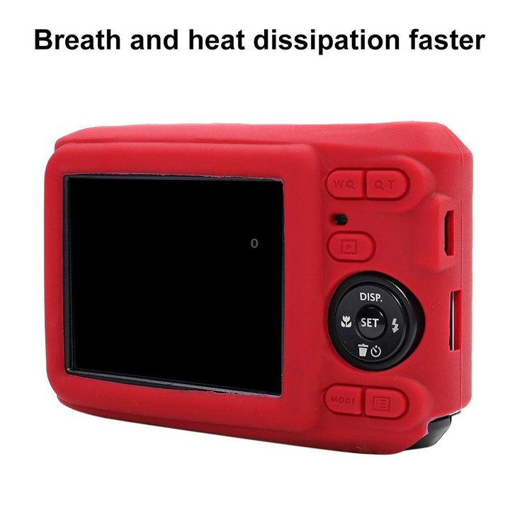 For Kodak Pixpro FZ45 Glossy Soft Silicone Protective Case(Red)