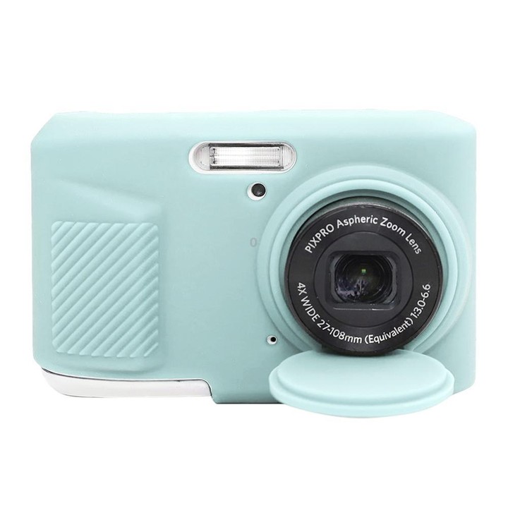 For Kodak Pixpro FZ45 Glossy Soft Silicone Protective Case(Mint Green)