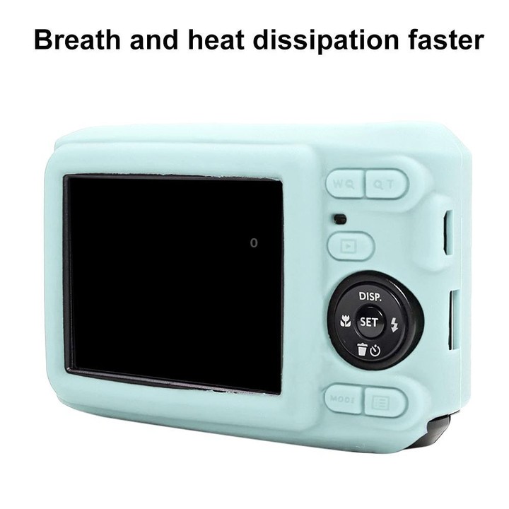 For Kodak Pixpro FZ45 Glossy Soft Silicone Protective Case(Mint Green)