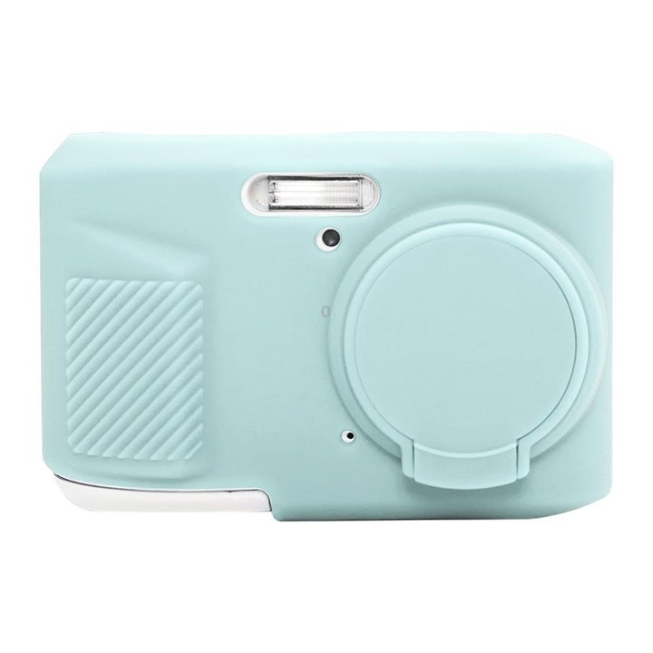 For Kodak Pixpro FZ45 Glossy Soft Silicone Protective Case(Mint Green)