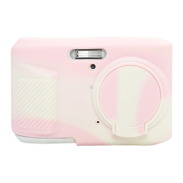 For Kodak Pixpro FZ45 Glossy Soft Silicone Protective Case(Mist Pink)