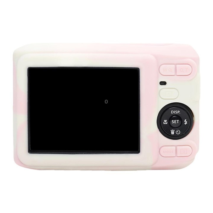 For Kodak Pixpro FZ45 Glossy Soft Silicone Protective Case(Mist Pink)