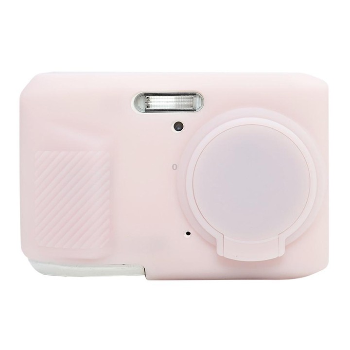 For Kodak Pixpro FZ45 Glossy Soft Silicone Protective Case(Jelly Pink)
