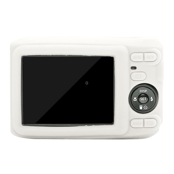 For Kodak Pixpro FZ45 Glossy Soft Silicone Protective Case(Fog White)