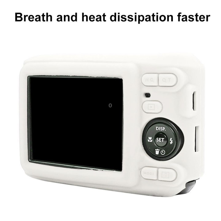 For Kodak Pixpro FZ45 Glossy Soft Silicone Protective Case(Fog White)