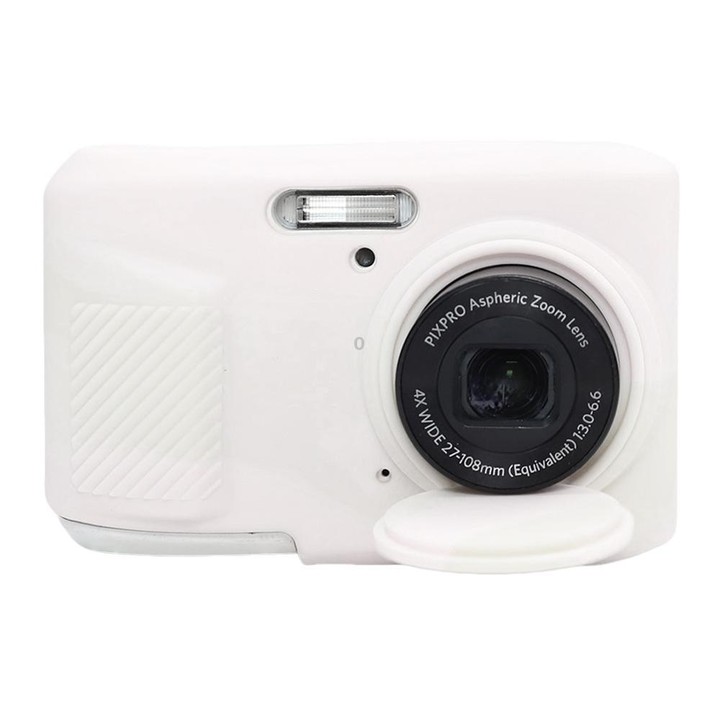 For Kodak Pixpro FZ45 Glossy Soft Silicone Protective Case(Fog White)