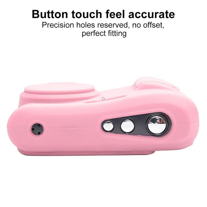 For Kodak Pixpro FZ45 Glossy Soft Silicone Protective Case(Pink)