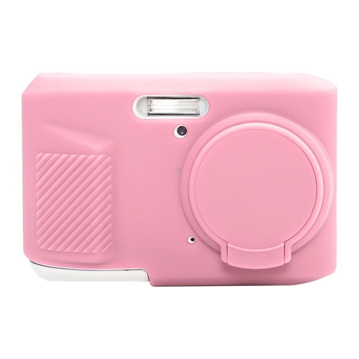 For Kodak Pixpro FZ45 Glossy Soft Silicone Protective Case(Pink)
