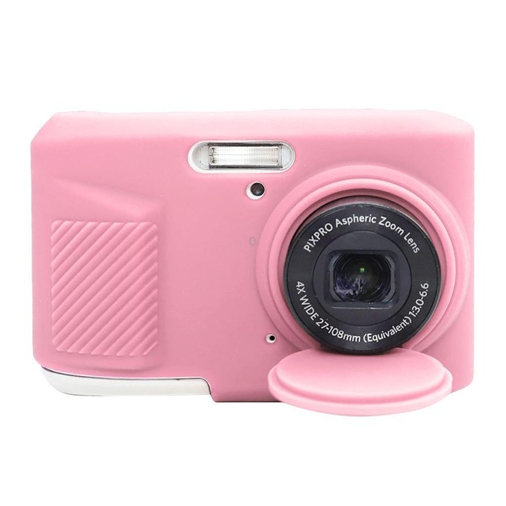 For Kodak Pixpro FZ45 Glossy Soft Silicone Protective Case(Pink)