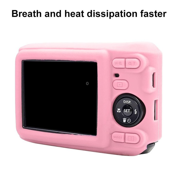 For Kodak Pixpro FZ45 Glossy Soft Silicone Protective Case(Pink)
