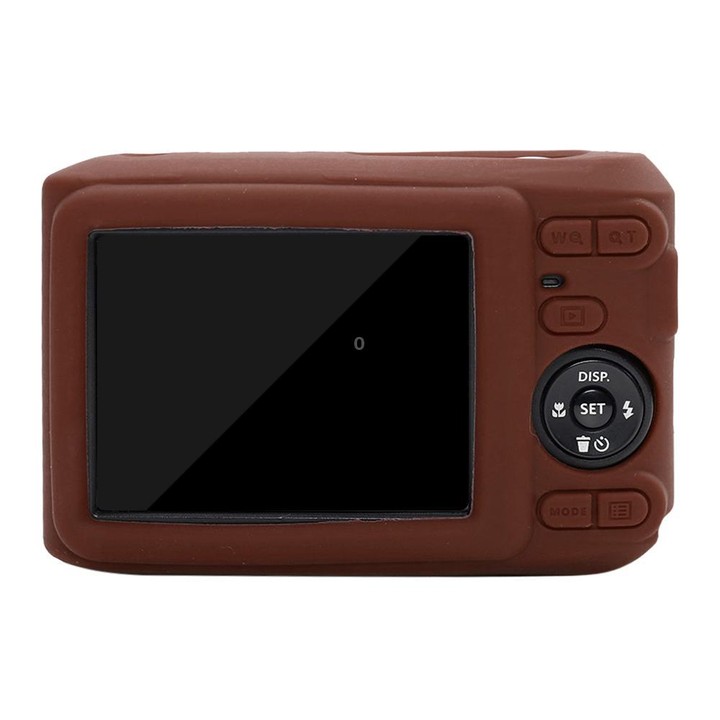 For Kodak Pixpro FZ45 Glossy Soft Silicone Protective Case(Coffee)
