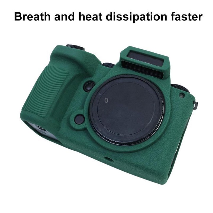 For Panasonic LUMIX DC-S5 II / DC-S5M2GK Litchi Texture Soft Silicone Protective Case(Green)
