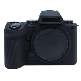 For Panasonic LUMIX DC-S5 II / DC-S5M2GK Litchi Texture Soft Silicone Protective Case(Black)