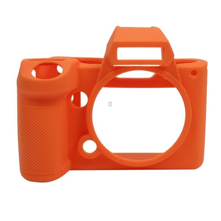 For Panasonic LUMIX DC-S5 II / DC-S5M2GK Litchi Texture Soft Silicone Protective Case(Orange)