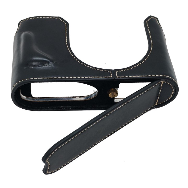 For Leica Q3 Vegan Leather Camera Half Case Base(Black)