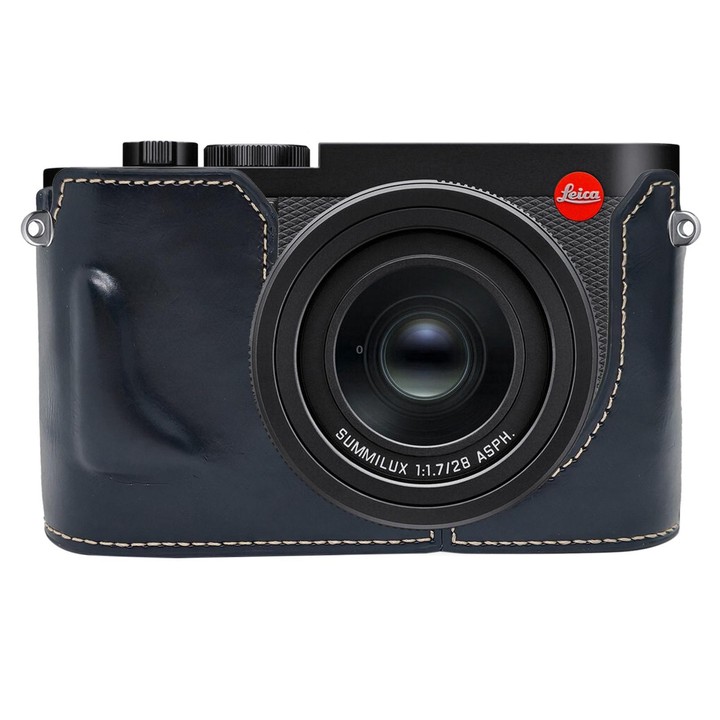 For Leica Q3 Vegan Leather Camera Half Case Base(Black)