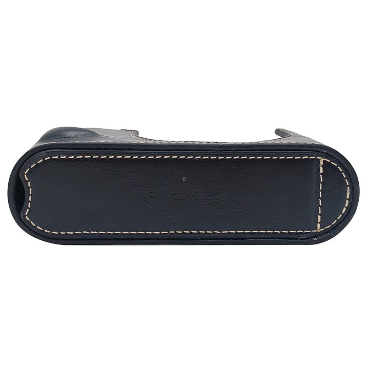 For Leica Q3 Vegan Leather Camera Half Case Base(Black)