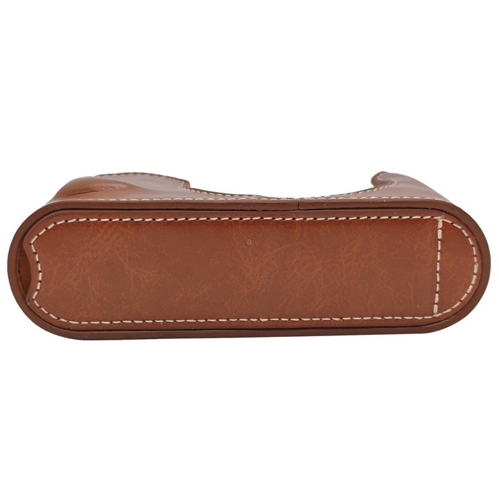 For Leica Q3 Vegan Leather Camera Half Case Base(Brown)