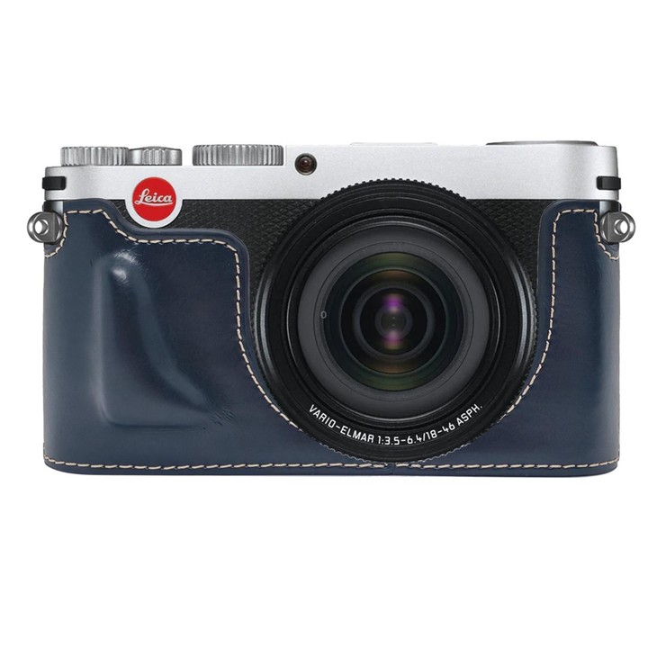 For Leica X Vario / TYP107 Vegan Leather Camera Half-Case Base(Black)