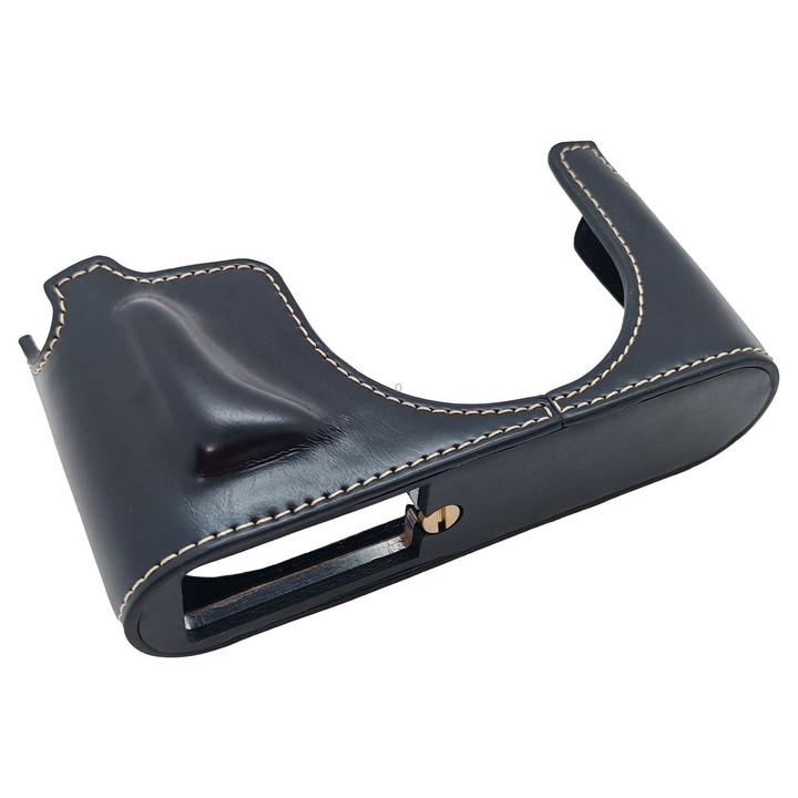 For Leica X Vario / TYP107 Vegan Leather Camera Half-Case Base(Black)