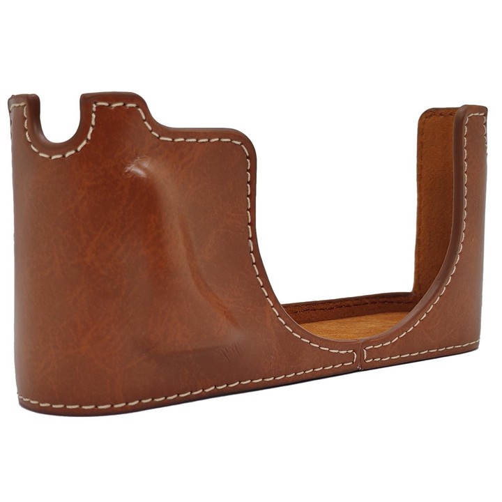 For Leica X Vario / TYP107 Vegan Leather Camera Half-Case Base(Brown)
