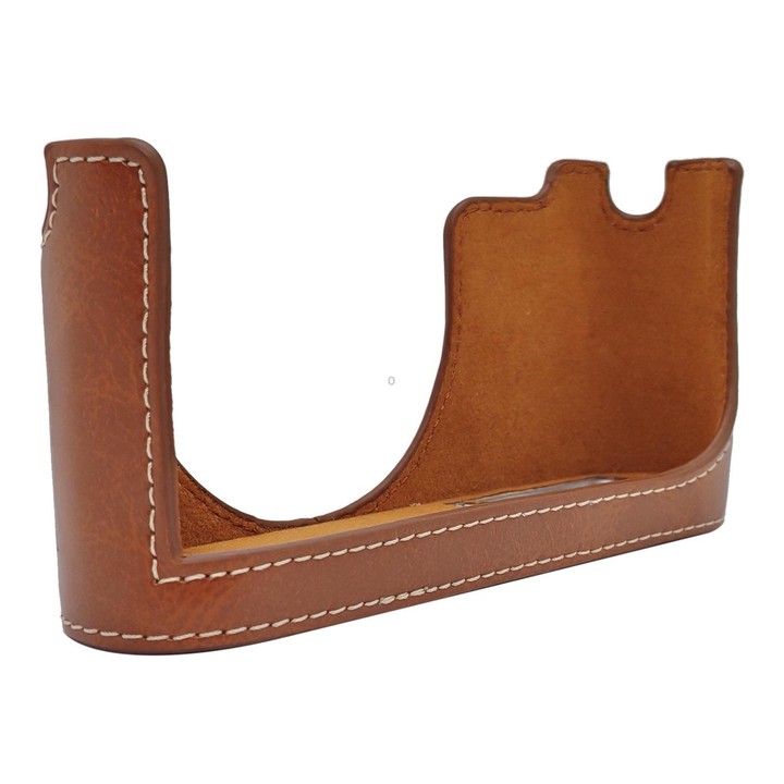 For Leica X Vario / TYP107 Vegan Leather Camera Half-Case Base(Brown)