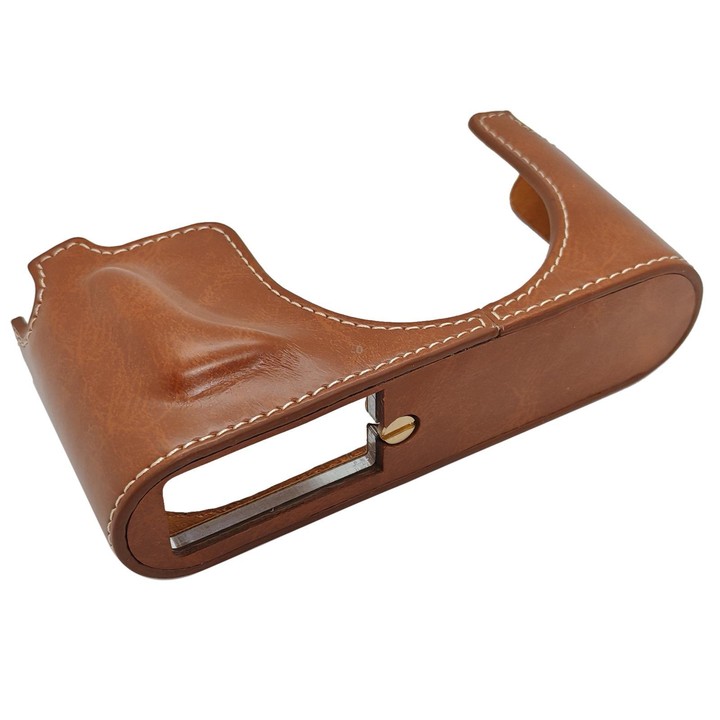 For Leica X Vario / TYP107 Vegan Leather Camera Half-Case Base(Brown)