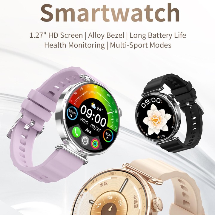 CY37 1.27 inch HD Screen Sports Smart Watch Supports Bluetooth Call / Heart Rate / Pressure / Sleep Monitoring, Pink