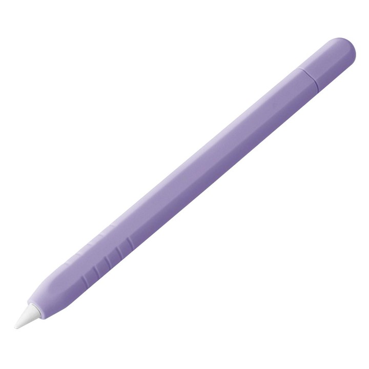 For Apple Pencil USB-C / 3 XDcase Solid Color Detachable Cap Silicone Stylus Pen Sleeve(Purple)