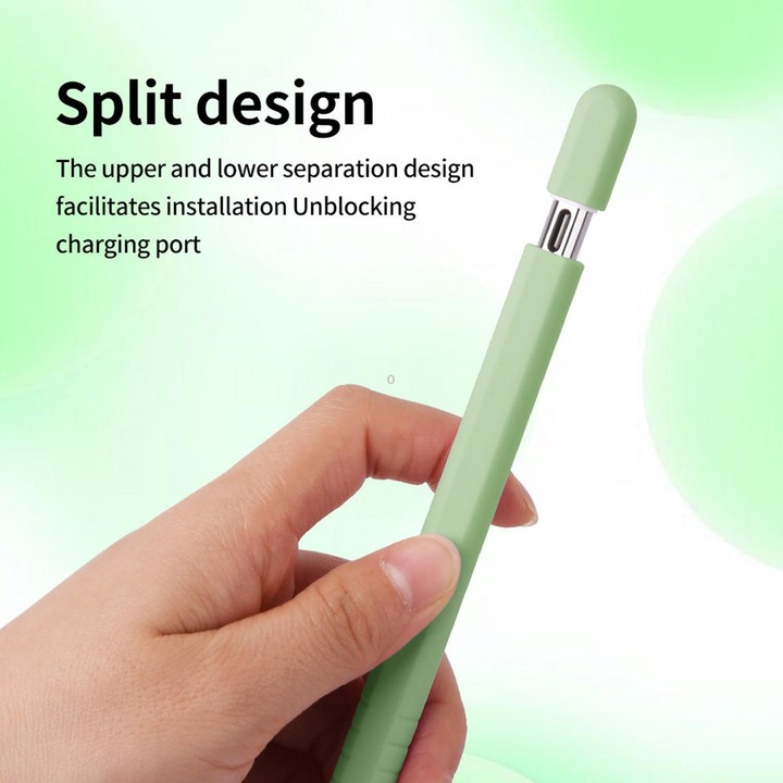 For Apple Pencil USB-C / 3 XDcase Solid Color Detachable Cap Silicone Stylus Pen Sleeve(Purple)