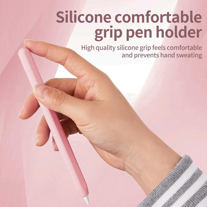 For Apple Pencil USB-C / 3 XDcase Solid Color Detachable Cap Silicone Stylus Pen Sleeve(Orange)