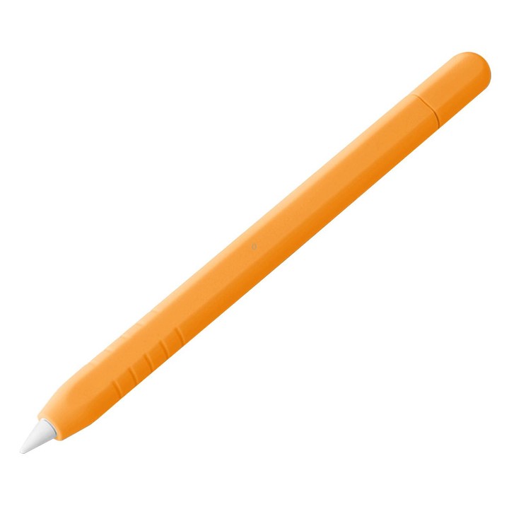 For Apple Pencil USB-C / 3 XDcase Solid Color Detachable Cap Silicone Stylus Pen Sleeve(Orange)