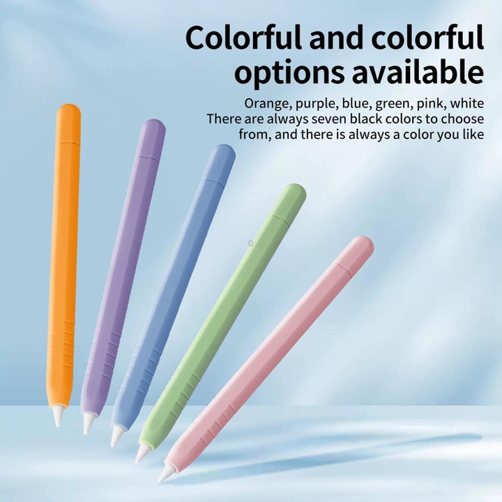 For Apple Pencil USB-C / 3 XDcase Solid Color Detachable Cap Silicone Stylus Pen Sleeve(Orange)