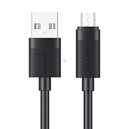 USAMS SJ779 U94 USB to Micro 2A Fast Charging Data Cable, Length:1m(Black)
