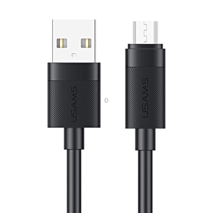 USAMS SJ779 U94 USB to Micro 2A Fast Charging Data Cable, Length:1m(Black)
