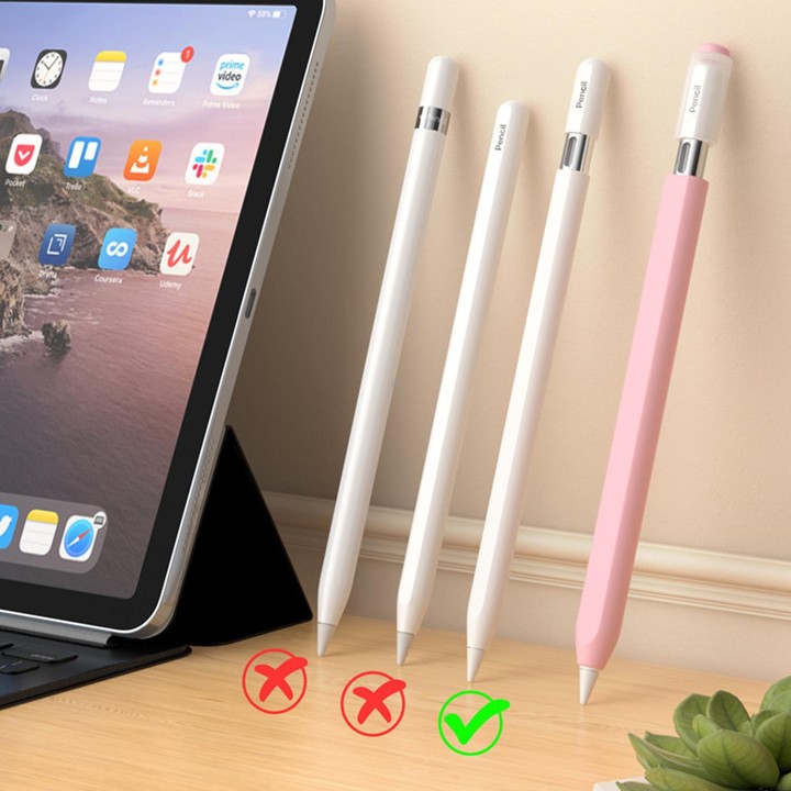 For Apple Pencil USB-C / 3 XDcase Jelly Detachable Cap Silicone Stylus Pen Sleeve(Purple)