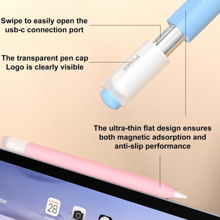 For Apple Pencil USB-C / 3 XDcase Jelly Detachable Cap Silicone Stylus Pen Sleeve(Yellow)
