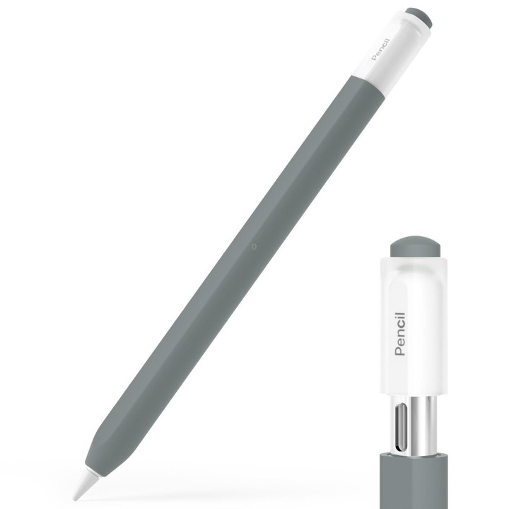 For Apple Pencil USB-C / 3 XDcase Jelly Detachable Cap Silicone Stylus Pen Sleeve(Grey)
