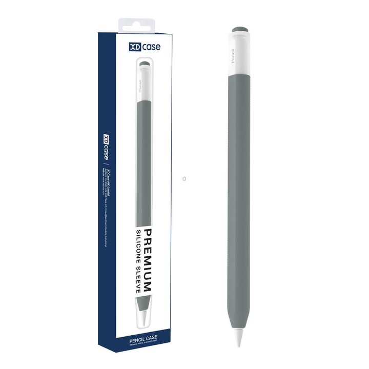 For Apple Pencil USB-C / 3 XDcase Jelly Detachable Cap Silicone Stylus Pen Sleeve(Grey)