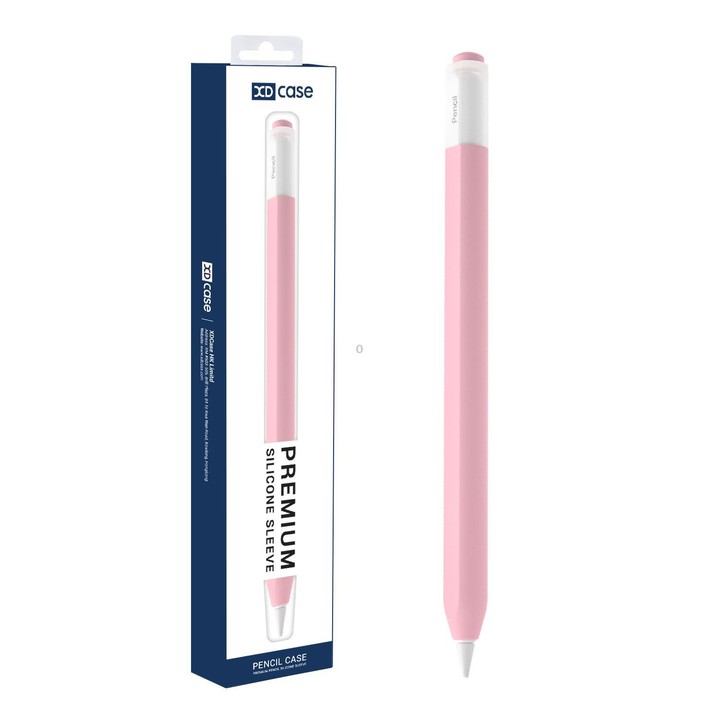 For Apple Pencil USB-C / 3 XDcase Jelly Detachable Cap Silicone Stylus Pen Sleeve(Pink)