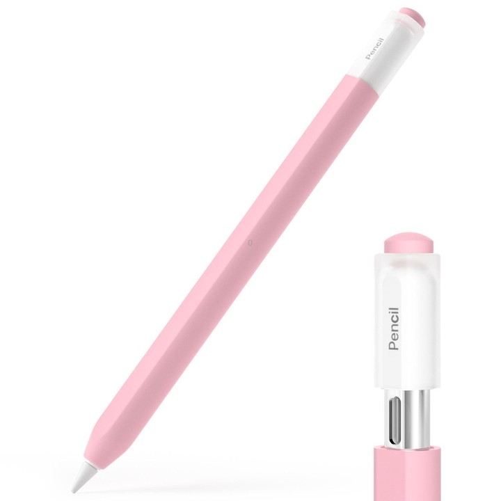 For Apple Pencil USB-C / 3 XDcase Jelly Detachable Cap Silicone Stylus Pen Sleeve(Pink)