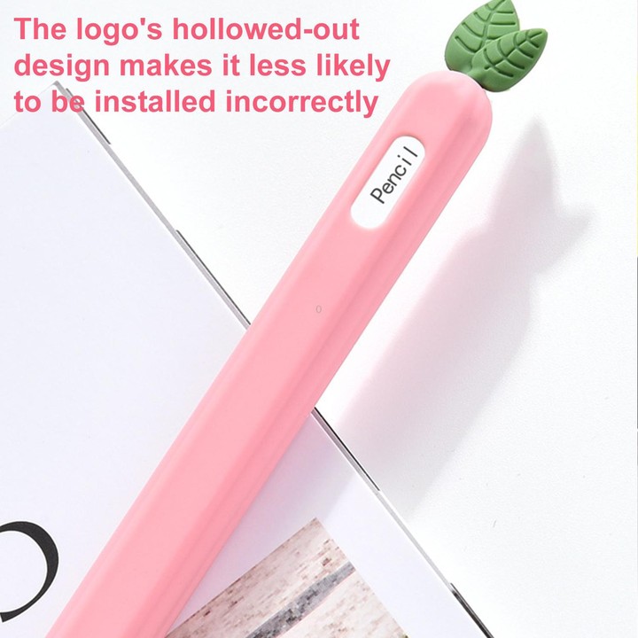 For Apple Pencil Pro / 2 XDcase Fruit & Veggie Anti-Slip Silicone Stylus Pen Sleeve(Pineapple)