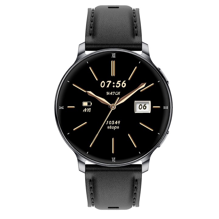 HT39 1.32 inch Ultra-thin Sports Smart Watch Supports Bluetooth Call / Heart Rate / Pressure / Sleep Monitoring(Black)