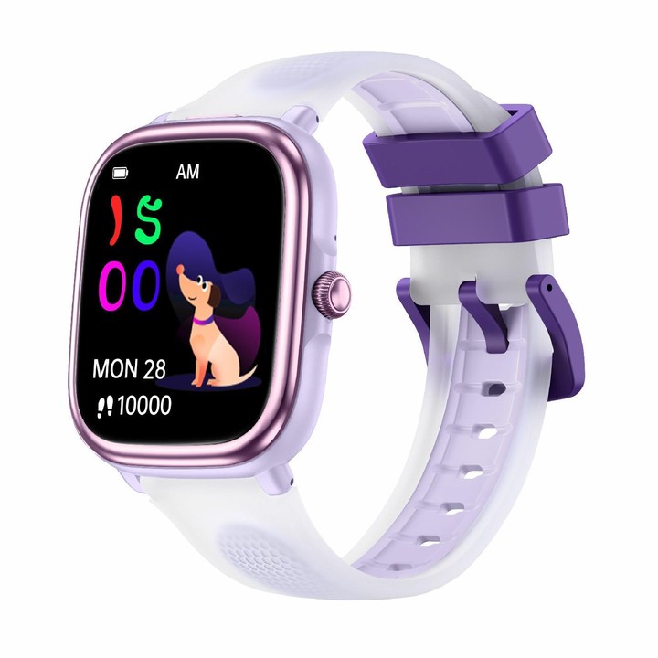 HT40 1.83 inch Children Smart Learning Watch Supports Study Card / Heart Rate / Pressure / Sleep Monitoring(Purple)